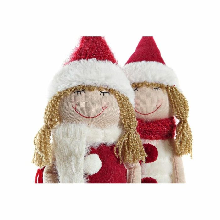 Figura Navidad Tradicional DKD Home Decor Blanco 7 x 43 x 11 cm (2 Unidades) 2 Figura Navidad Tradicional DKD Home Decor Blanco 7 x 43 x 11 cm (2 Unidades) 2
