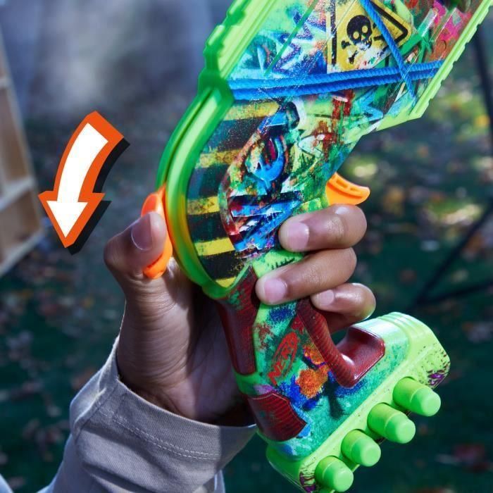 Taladro zombi Nerf, lanzador de dardos, cilindro giratorio, a partir de 8 años 4 Taladro zombi Nerf, lanzador de dardos, cilindro giratorio, a partir de 8 años 4
