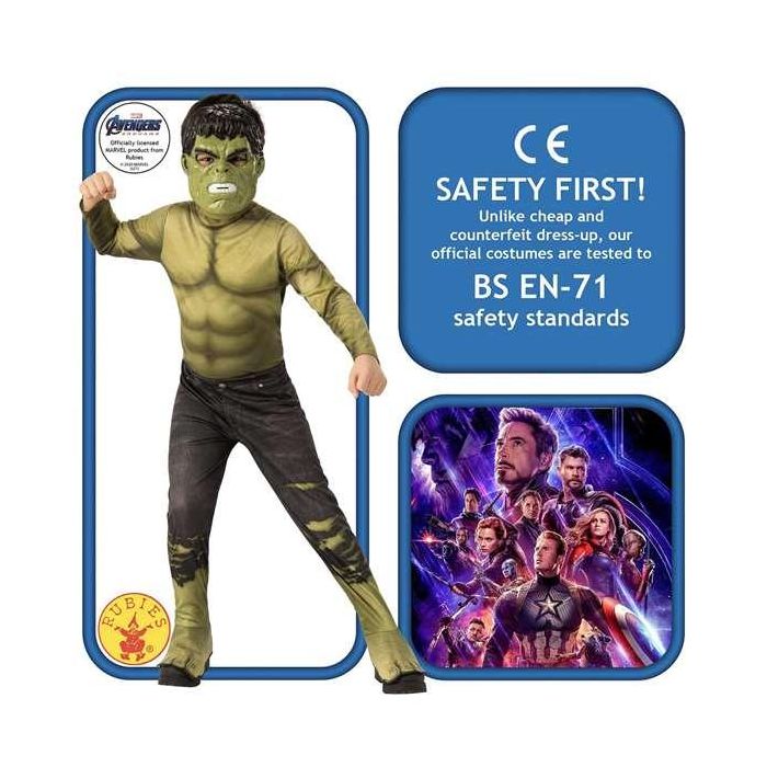 Disfraz infantil hulk avengers endgame classic talla m (5/7 años) 1 Disfraz infantil hulk avengers endgame classic talla m (5/7 años) 1