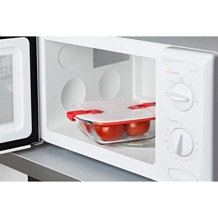 PYREX - COOK & HEAT - Caja cuadrada de vidrio con tapa 25 * 22 cm 5 PYREX - COOK & HEAT - Caja cuadrada de vidrio con tapa 25 * 22 cm 5