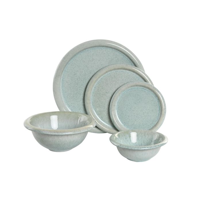 Plato Moderno DKD Home Decor Azul Celeste 15.5 x 1.8 x 15.5 cm (6 Unidades) 4