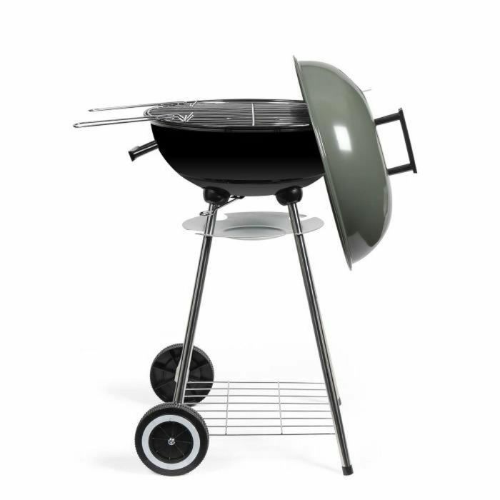 Livoo DOC172K Barbacoa de Carbón Redonda Ø41 cm con Parrilla de Acero Cromado, Altura 69,5 cm, Asas y 2 Ruedas 4 Livoo DOC172K Barbacoa de Carbón Redonda Ø41 cm con Parrilla de Acero Cromado, Altura 69,5 cm, Asas y 2 Ruedas 4