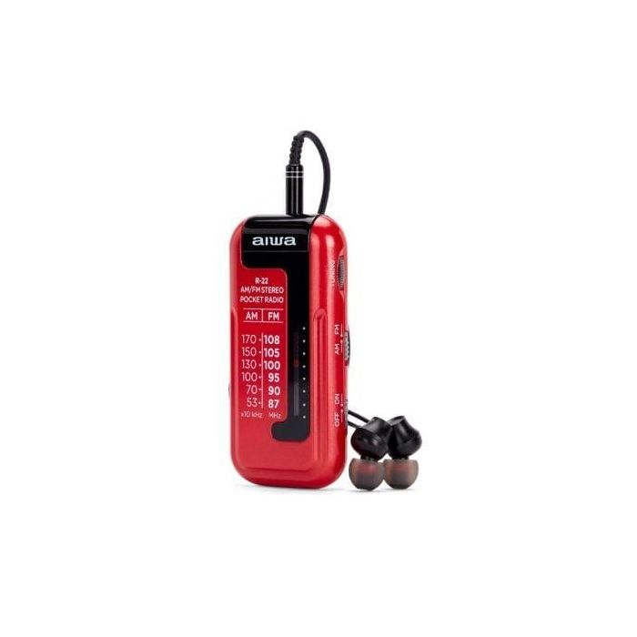 Radio Portátil Aiwa R22RD Rojo 2