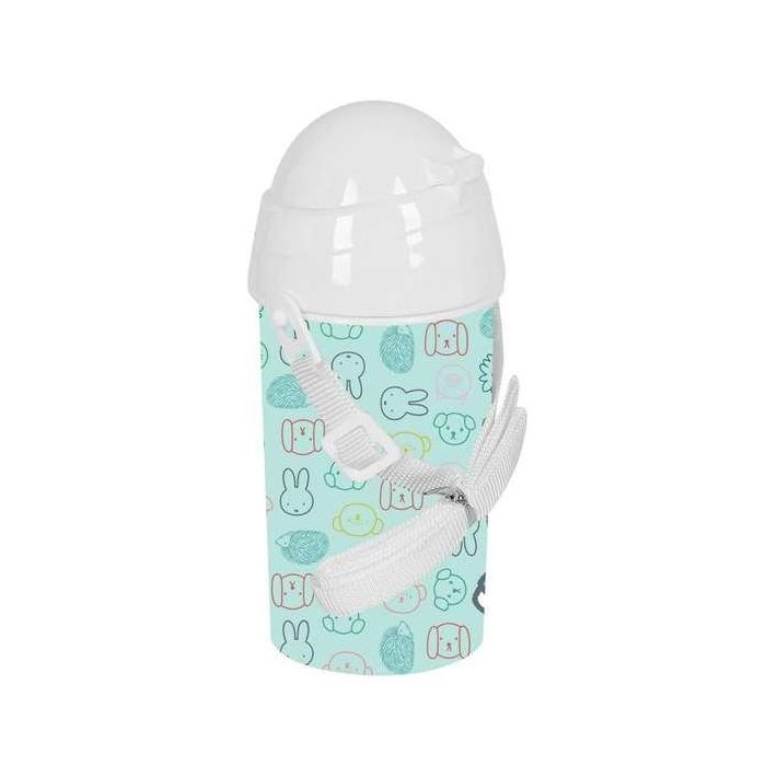 Botella 500 ml apertura autom. con pajita miffy "friends" 7,3x19,5x7,3 cm 1 Botella 500 ml apertura autom. con pajita miffy "friends" 7,3x19,5x7,3 cm 1