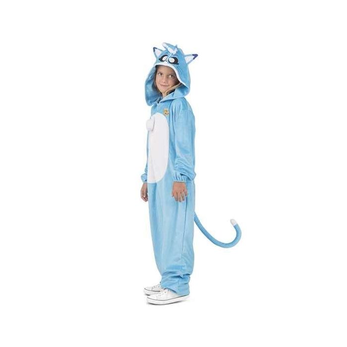 My Other Me Disfraz infantil gatita Akela Kigurumi con sonido azul talla 7-9 años 1