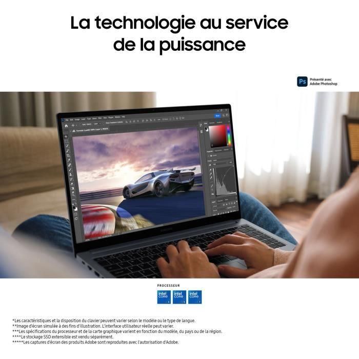 Portátil Samsung Galaxy Book4 i7U, pantalla FHD de 15.6", 16 GB de RAM, 512 GB de almacenamiento, Intel Core 7, color gris 2