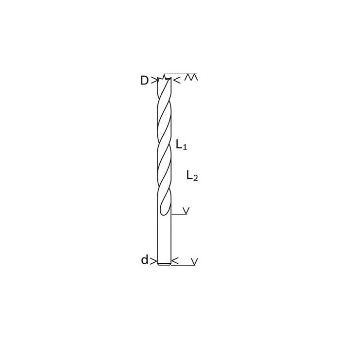 Bosch 2 608 596 301 Broca espiral para madera 4mm de diámetro, 75mm de longitud - para madera noble y blanda 2