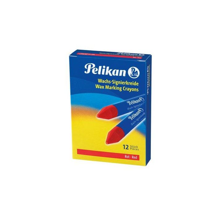 Cera Marcadora Pelikan Blanda 772 Rojo (Caja De 12) (701086)