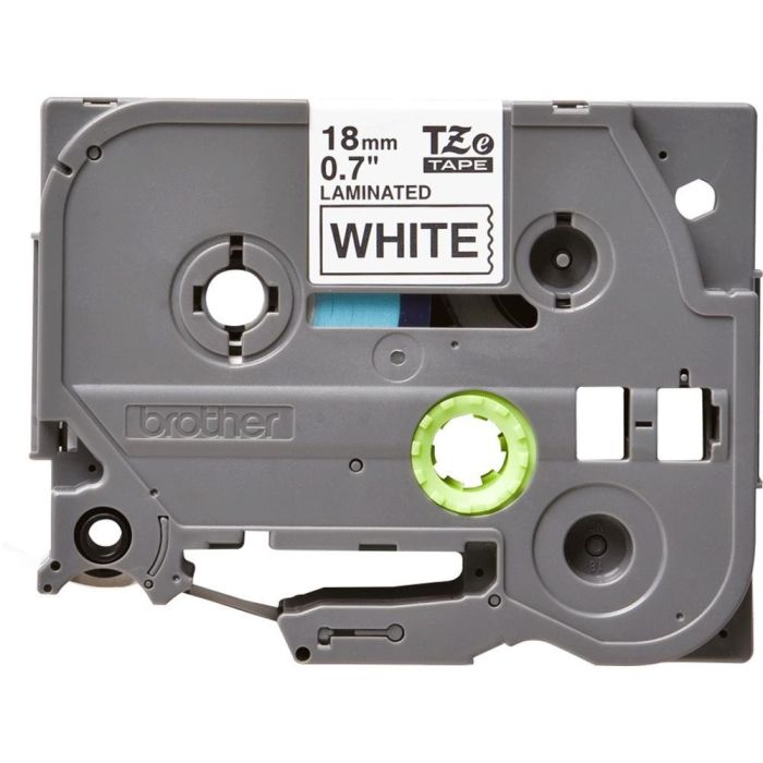 BROTHER Cinta laminada blanco/negro 18mm (Sin blister)