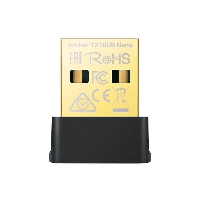 TP-Link TX10UB Nano - Adaptador USB Inalámbrico Wi-Fi 600Mbps Doble Banda y Bluetooth 5.3 para PC/Portátil Negro