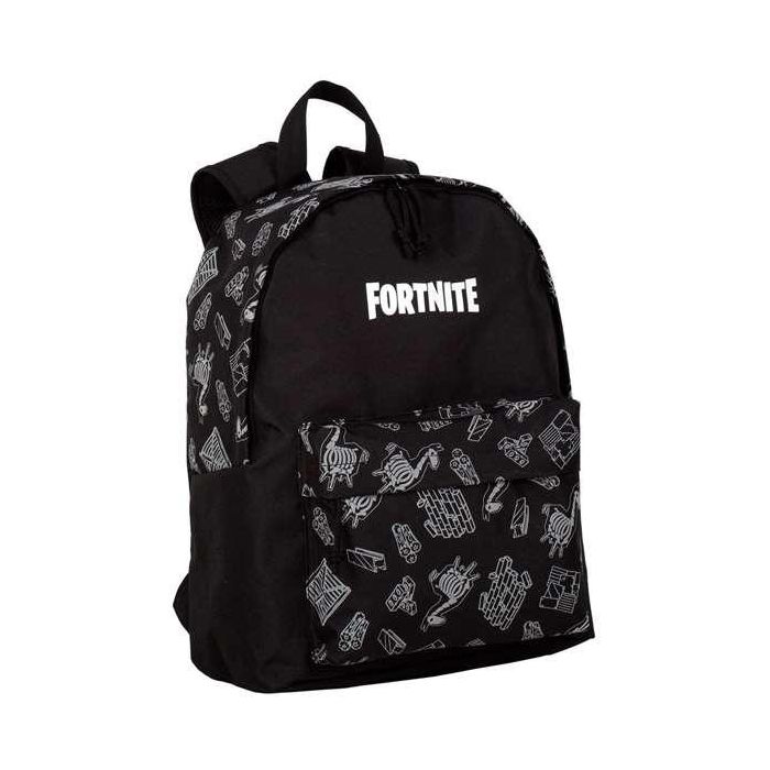 Fortnite Mochila Dark Black Americano Reflectante, Material Textil. Dimensiones: 41x31x13.5 cm. Recomendada Edad 7+ Años. 1 Fortnite Mochila Dark Black Americano Reflectante, Material Textil. Dimensiones: 41x31x13.5 cm. Recomendada Edad 7+ Años. 1