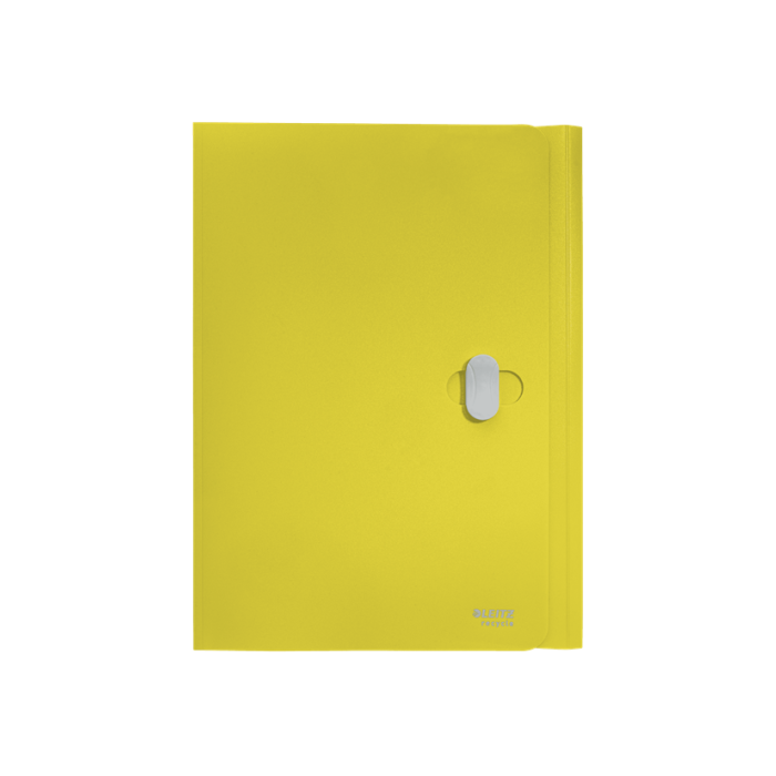 Leitz Carpeta de 3 Solapas DIN A4, Polipropileno Reciclado, Amarillo 1