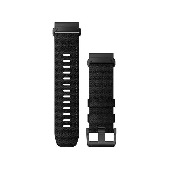 Garmin Ersatzarmband QuickFit 26mm Nylon Schwarz Edelstahl 0 Garmin Ersatzarmband QuickFit 26mm Nylon Schwarz Edelstahl 0