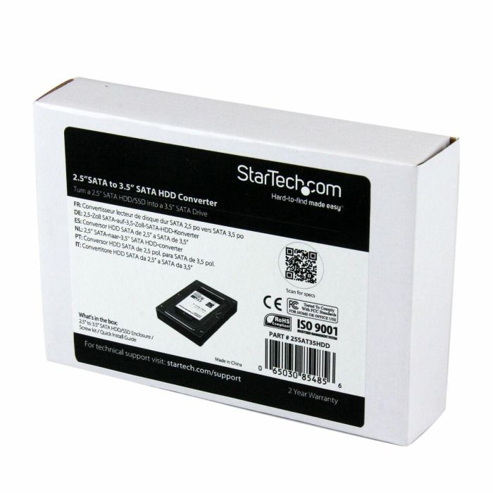 Carcasa para Disco Duro Startech 25SAT35HDD 2,5" Negro 3