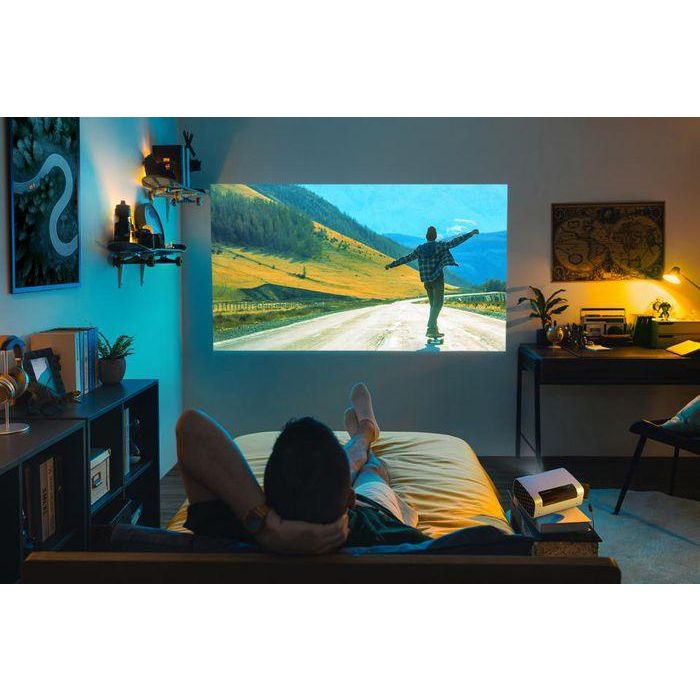ViewSonic M10E - Portable RGB Laser Projector, Full HD (1920x1080), 2200 RGB laser lumen, Contrast 3.M:1, 26dB (Eco), 2x7W Harman Kardon speakers - BT 7 ViewSonic M10E - Portable RGB Laser Projector, Full HD (1920x1080), 2200 RGB laser lumen, Contrast 3.M:1, 26dB (Eco), 2x7W Harman Kardon speakers - BT 7