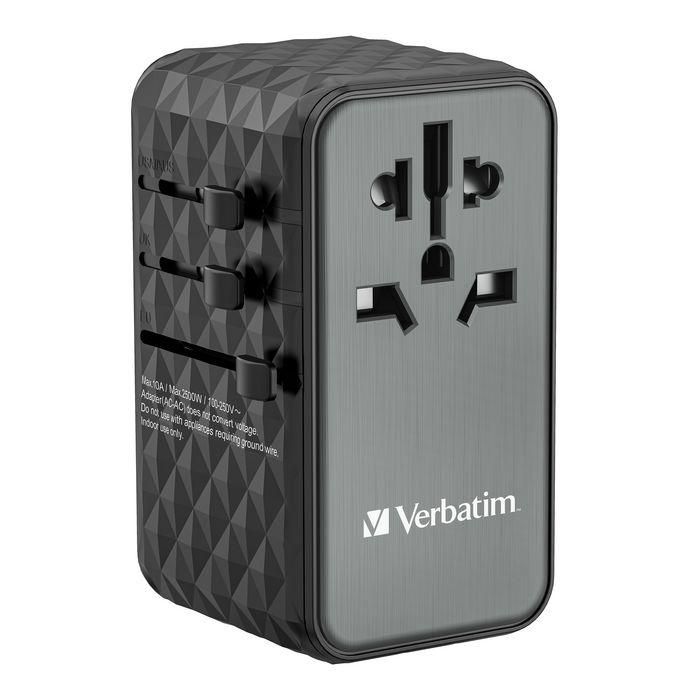 Verbatim Uta-06 Adaptador Universal De Viaje Con 2 Puerto Usb-C - 2 Puerto Usb-A 7 Verbatim Uta-06 Adaptador Universal De Viaje Con 2 Puerto Usb-C - 2 Puerto Usb-A 7