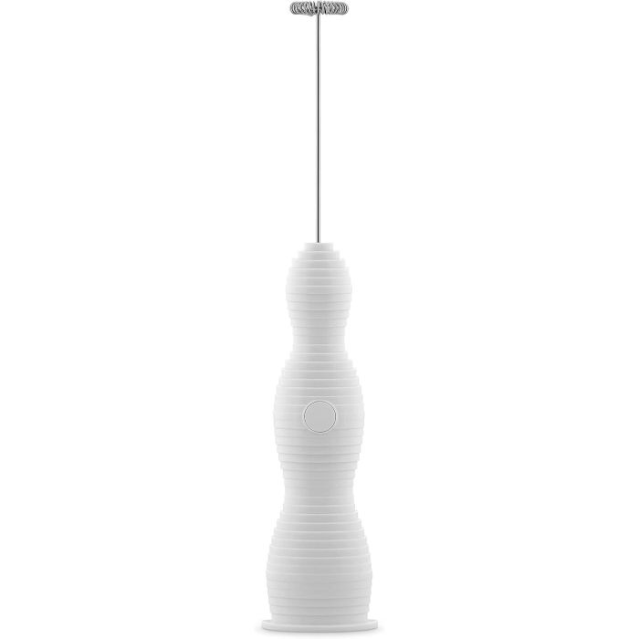 Alessi Batidor de Leche Blanco Recargable MDL11 W - Diseño por Michele de Lucchi