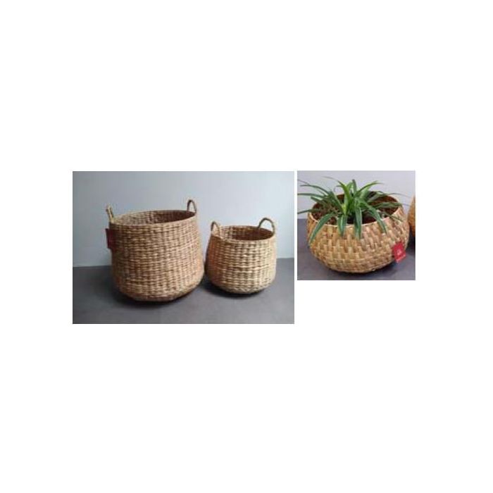 Cesta Balines DKD Home Decor Natural 44 x 49 x 44 cm Set de 2