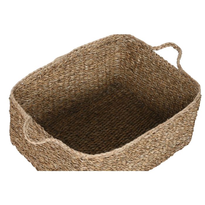 Juego de Cestas Home ESPRIT Natural Fibra natural Boho 50 x 40 x 30 cm (3 Piezas) 1