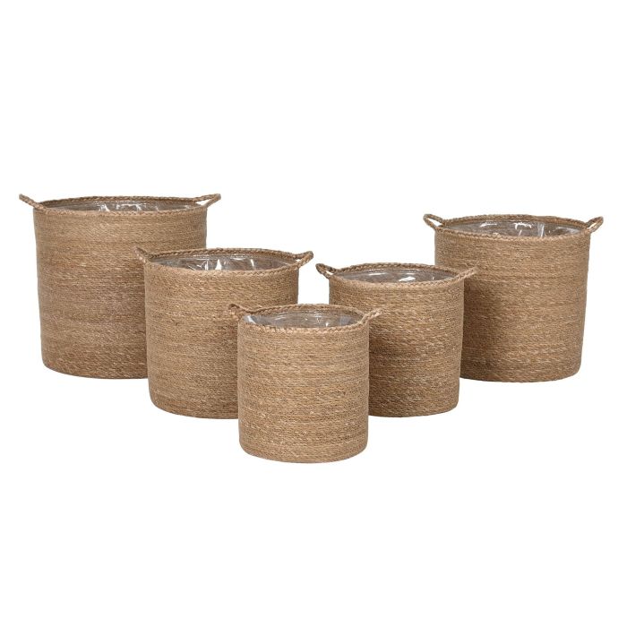 Cesta  DKD Home Decor Natural 37 x 41 x 37 cm Set de 5 3