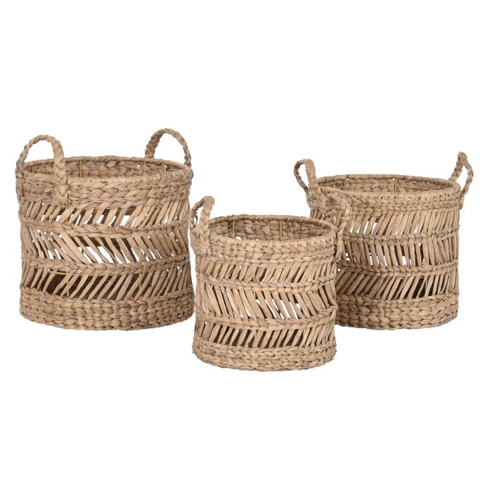 Cesta  DKD Home Decor Natural 36 x 37 x 36 cm Set de 3 3