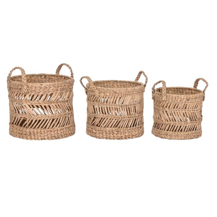 Cesta DKD Home Decor Natural 36 x 37 x 36 cm Set de 3