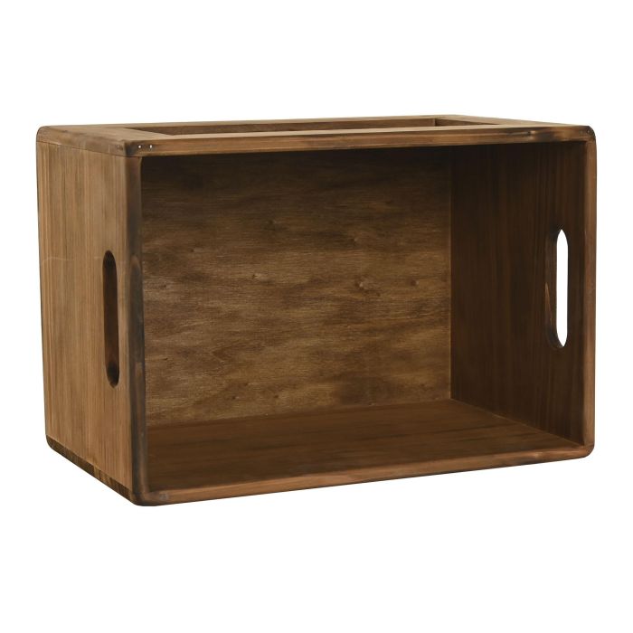 Caja Tradicional DKD Home Decor Marron 27 x 23 x 37 cm Set de 3 (2 Unidades) 2