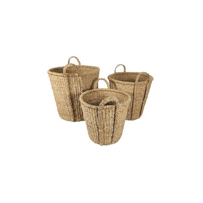 Cesta Balines DKD Home Decor Natural 43 x 48 x 43 cm Set de 3