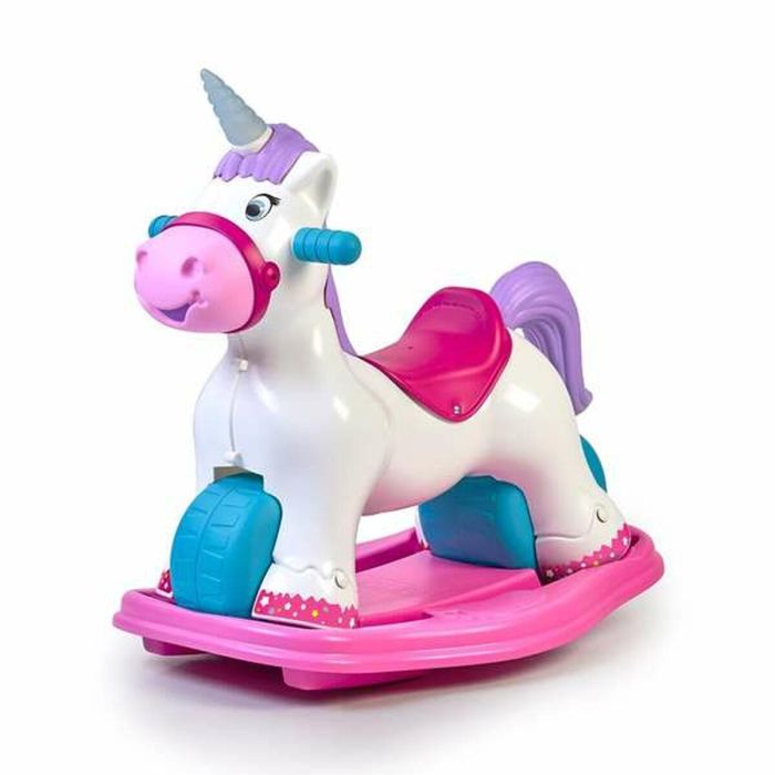 Correpasillos baby unicorn con sonido de trote y relincho ¡convertible en balancín! 2