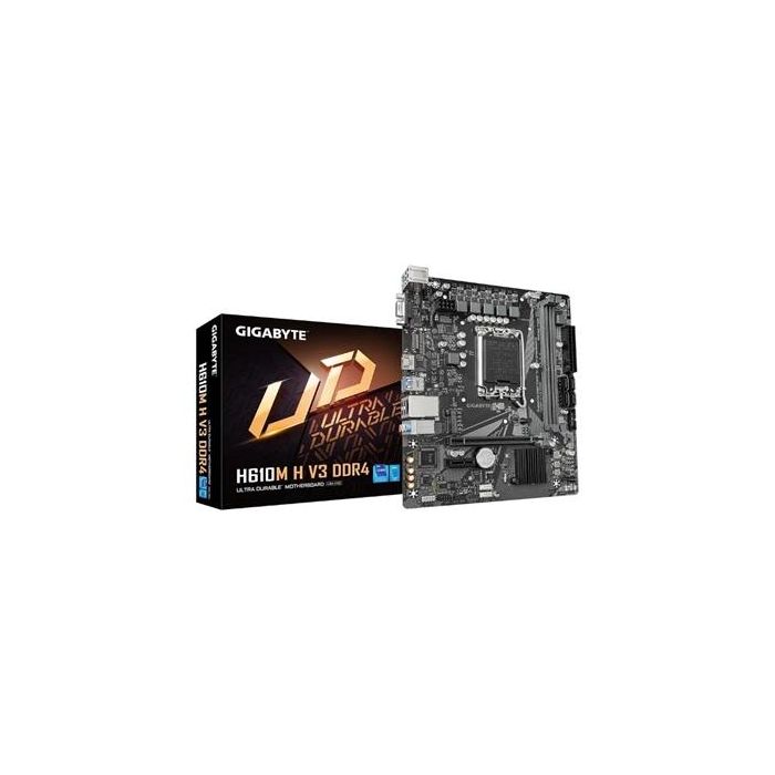 Gigabyte 9MH61MH3-00-10 Placa Base Micro ATX Intel H610 LGA1700 DDR4 3200 PCIe 4.0 para Intel Core 14º/13º/12º Gen 0 Gigabyte 9MH61MH3-00-10 Placa Base Micro ATX Intel H610 LGA1700 DDR4 3200 PCIe 4.0 para Intel Core 14º/13º/12º Gen 0