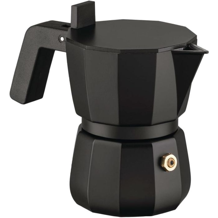 Alessi DC06/1 B Moka Cafetera Espresso 1 Taza Negra Alessi DC06/1 B Moka Cafetera Espresso 1 Taza Negra