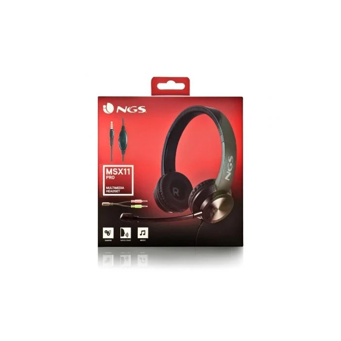 NGS MSX11PRO Auriculares con Micrófono Jack 3.5mm Negro 4