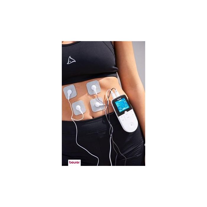 Beurer Electroestimulador TENS/EMS 4 Electrodos - Alivio del Dolor, Fortalecimiento Muscular y Masaje Relajante - Ref: 1 9 Beurer Electroestimulador TENS/EMS 4 Electrodos - Alivio del Dolor, Fortalecimiento Muscular y Masaje Relajante - Ref: 1 9