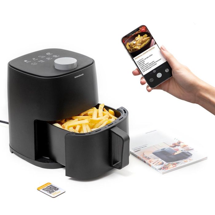 Freidora de Aire Innovagoods Fryinn Lite 2000, Negra - Inde 20 Freidora de Aire Innovagoods Fryinn Lite 2000, Negra - Inde 20