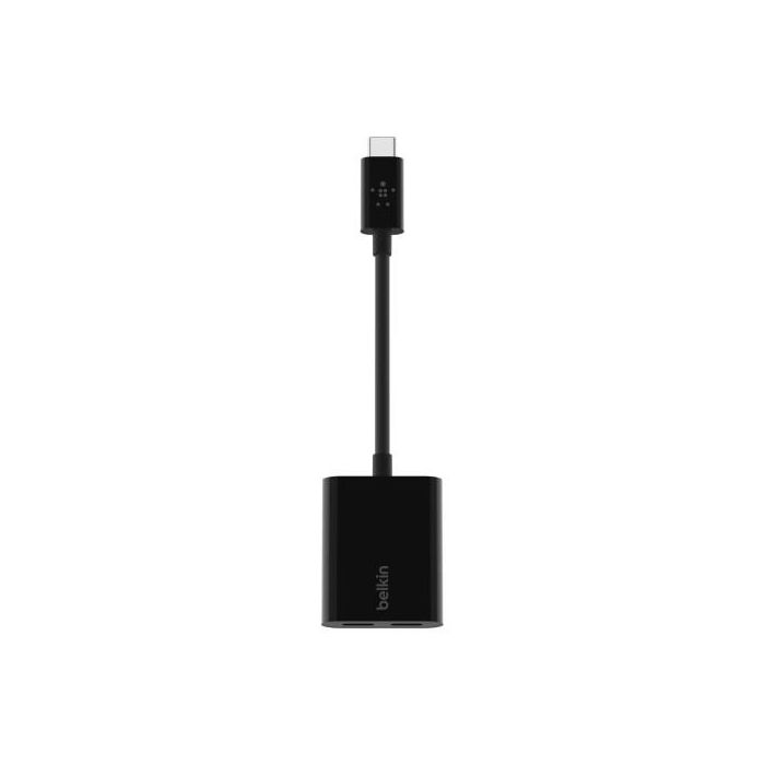 Belkin F7U081BTBLK Cargador de Dispositivo Móvil Interior USB, 2 Puertos Tipo C, 60W, Negro para Smartphone 1