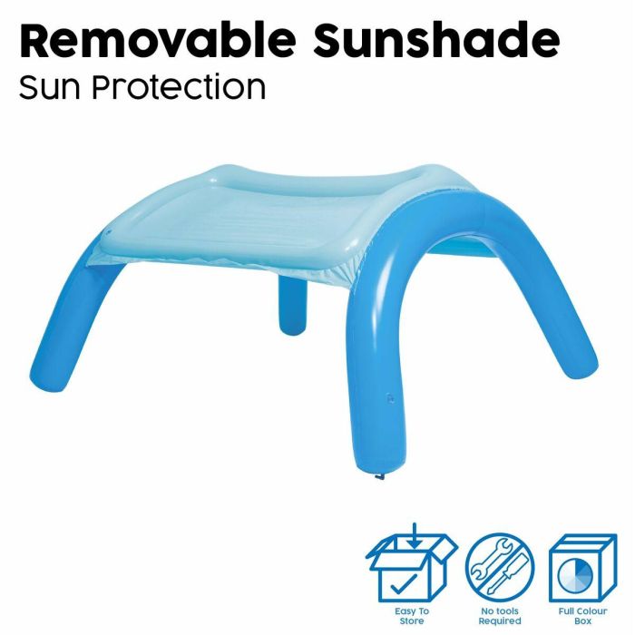 Bestway Piscina Hinchable Infantil Techo Desmontable 140x140x114 cm +2 Años Jardin 52192 7 Bestway Piscina Hinchable Infantil Techo Desmontable 140x140x114 cm +2 Años Jardin 52192 7