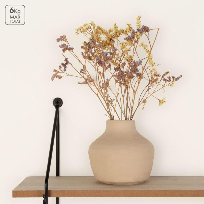 Estantería Max Home Hierro Madera MDF 50 X 49 X 12 CM (4 Unidades) 4 Estantería Max Home Hierro Madera MDF 50 X 49 X 12 CM (4 Unidades) 4