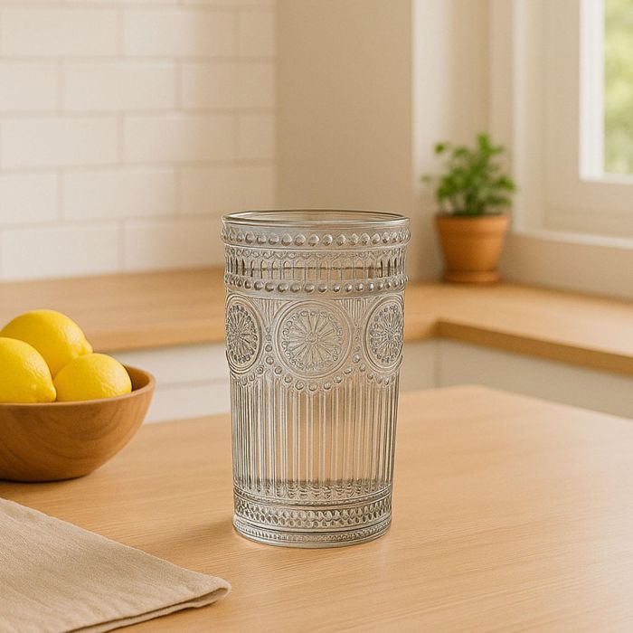 Vaso de Cristal Girasol 380 ml - Versa, 8x12.5 cm (4 Unidades) 1 Vaso de Cristal Girasol 380 ml - Versa, 8x12.5 cm (4 Unidades) 1
