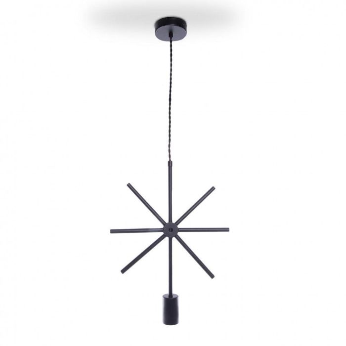 Lámpara Colgante Elise de Hierro Negro E27, Estilo Retro Vintage, Cable Regulable en Altura JD3975-01 BK 1 Lámpara Colgante Elise de Hierro Negro E27, Estilo Retro Vintage, Cable Regulable en Altura JD3975-01 BK 1