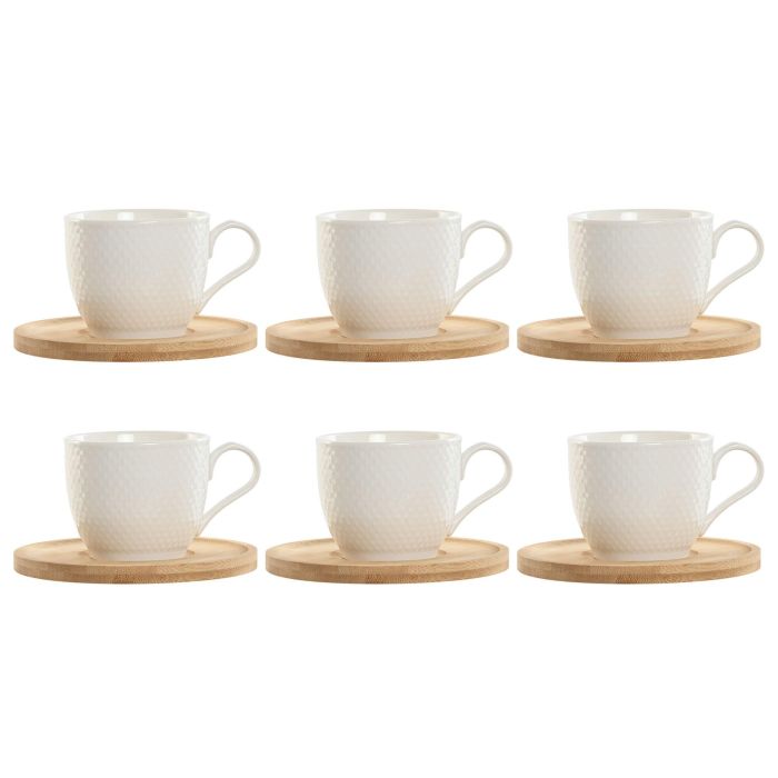 Cafe Basicos DKD Home Decor Blanco Natural 8 x 7 x 11 cm Set de 6 Cafe Basicos DKD Home Decor Blanco Natural 8 x 7 x 11 cm Set de 6