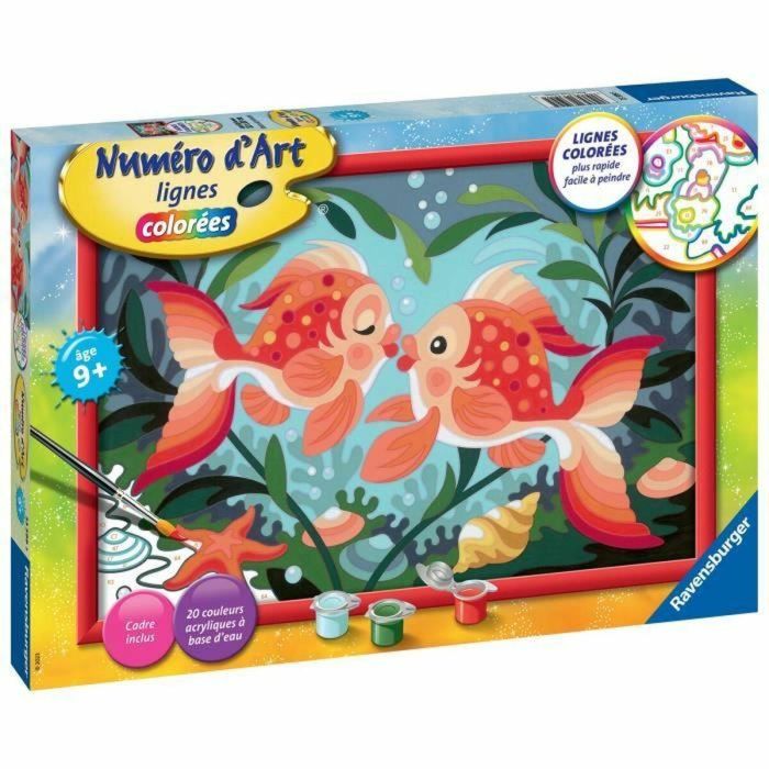 Ravensburger 4005556235995 Número de arte de gran formato - Besos de pescado 1 Ravensburger 4005556235995 Número de arte de gran formato - Besos de pescado 1