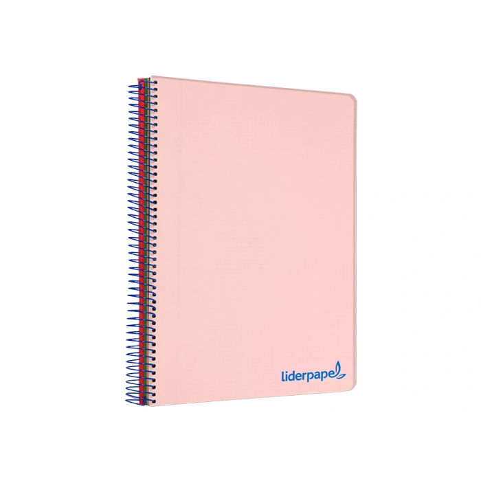 Liderpapel Cuaderno Espiral A5 Micro Wonder Tapa Plástico 120h 90gr Cuadro 5mm Rosa 6
