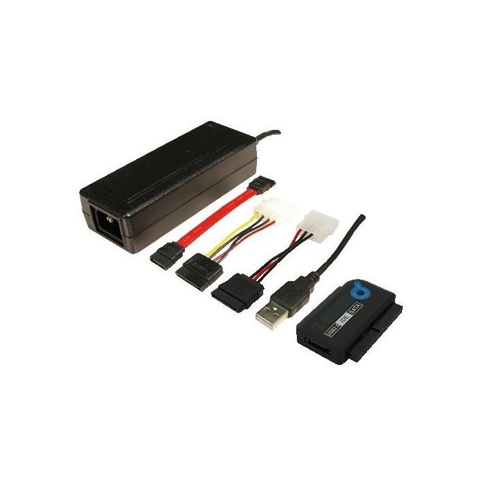 LogiLink USB 2.0 > 2.5" + 3.5" IDE + SATA Adapter Schwarz 1