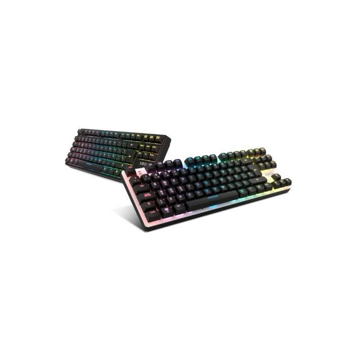 Krom NXKROMKERNELPROSP Teclado Gaming Mecánico Inalámbrico TKL Hot Swap RGB, Triple Conexión USB, Bluetooth y 2.4 GHz 3