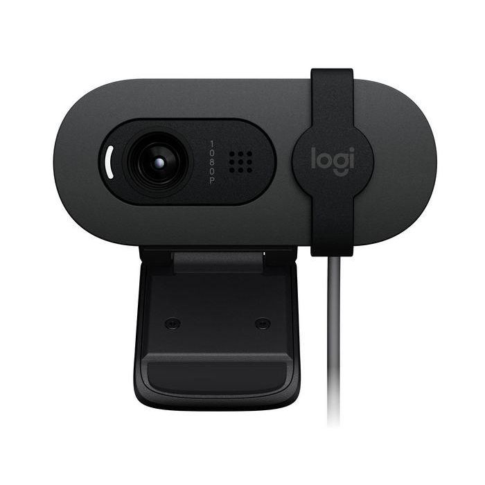 Logitech Brio 105 Webcam de Negocios 1080p con Obturador de Privacidad Integrado