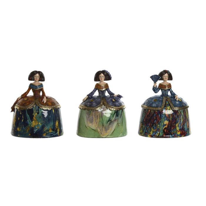 DKD Home Decor Figura Romantico Menina Resina Multicolor 15.5 x 25.5 x 21.5 cm (3 Unidades) DKD Home Decor Figura Romantico Menina Resina Multicolor 15.5 x 25.5 x 21.5 cm (3 Unidades)