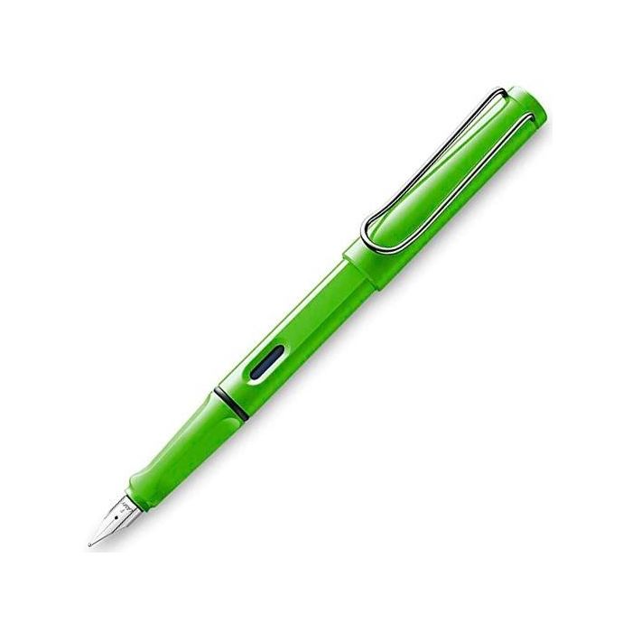 Lamy 013M Pluma Estilográfica Safari Tinta Azul Punta M Color Verde