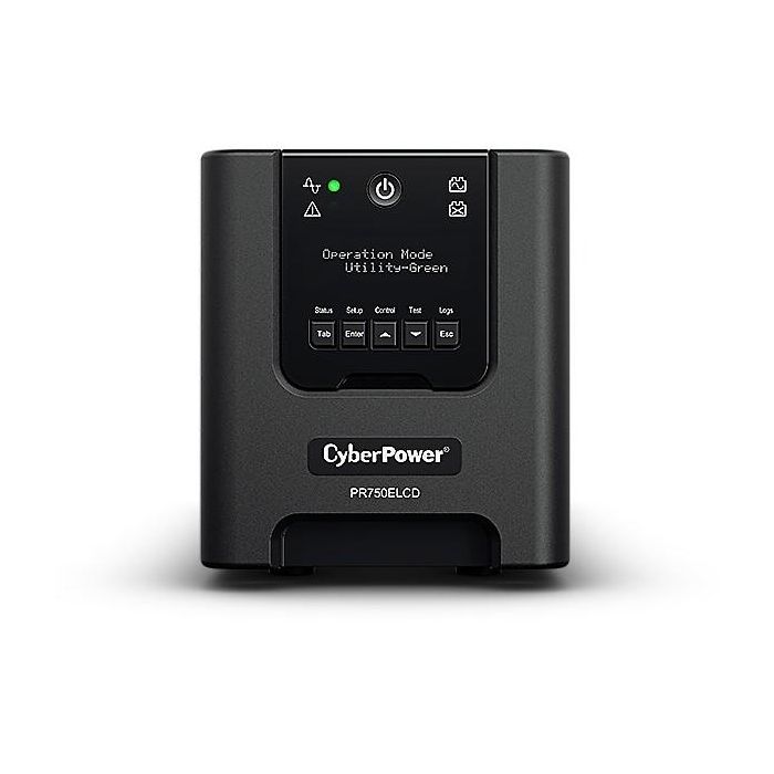 CyberPower PR750ELCD SAI Línea Interactiva 750VA 675W Onda Senoidal Pura 6 Salidas Formato Torre para Servidores 2 CyberPower PR750ELCD SAI Línea Interactiva 750VA 675W Onda Senoidal Pura 6 Salidas Formato Torre para Servidores 2