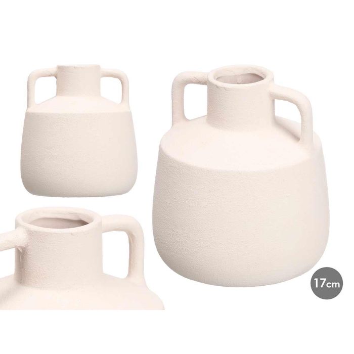 Giftdecor Jarrón Tinaja de Cerámica Blanca Decorativo 17,5 cm de Alto (8 Unidades) Giftdecor Jarrón Tinaja de Cerámica Blanca Decorativo 17,5 cm de Alto (8 Unidades)