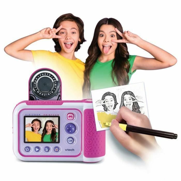 CÁMARA DE IMPRESIÓN VTECH KIDIZOOM (ROSA) 3 CÁMARA DE IMPRESIÓN VTECH KIDIZOOM (ROSA) 3
